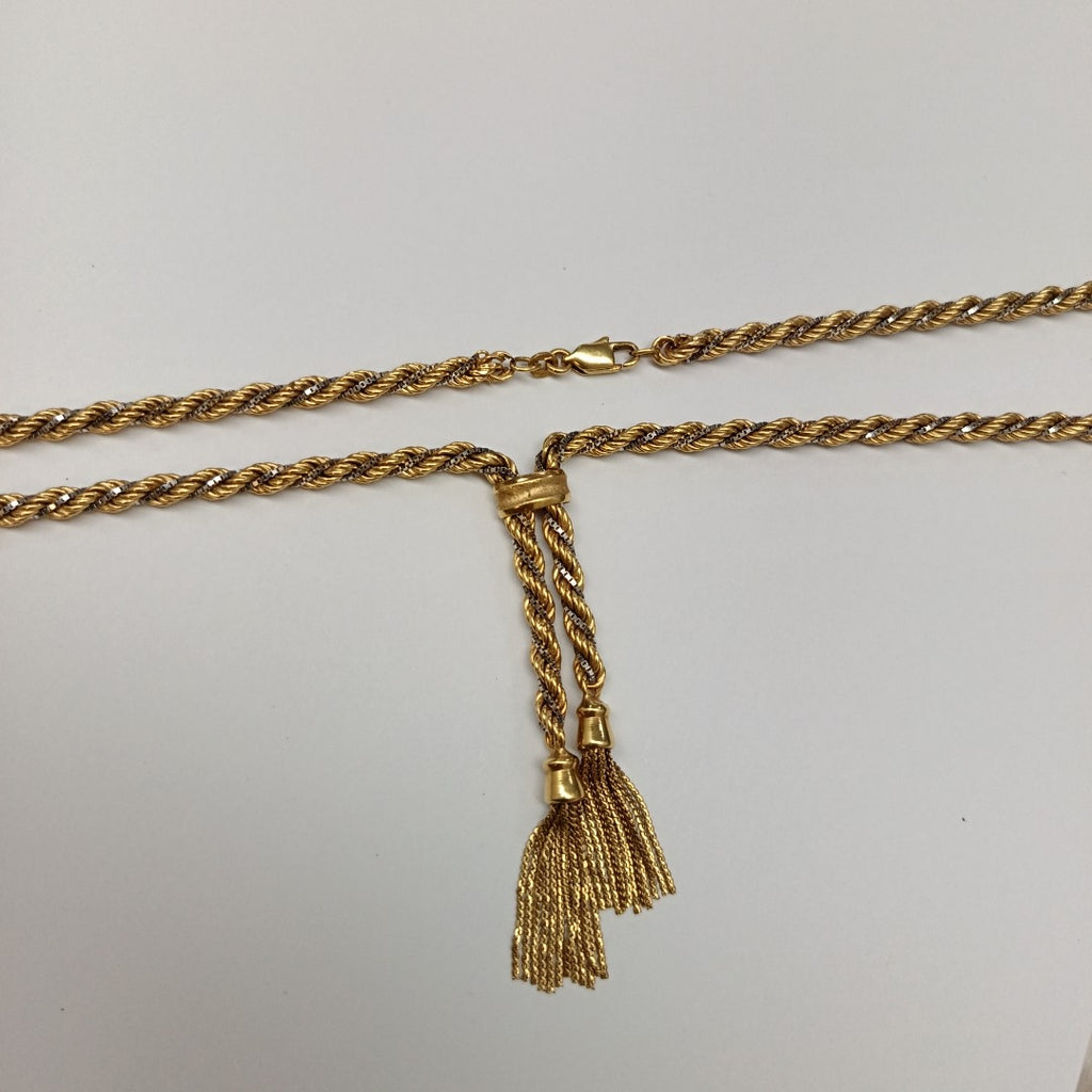 GARGANTILLA ORO,ORO BLANCO 16K 26,70 GRMS (SEMINUEVO)