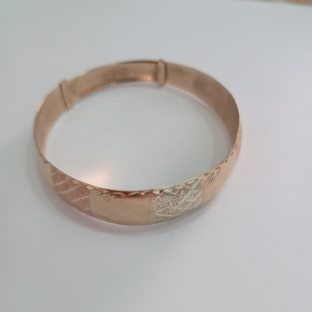PULSERA RIGIDA ORO 10 K 10.4 GRMS (SEMINUEVO)