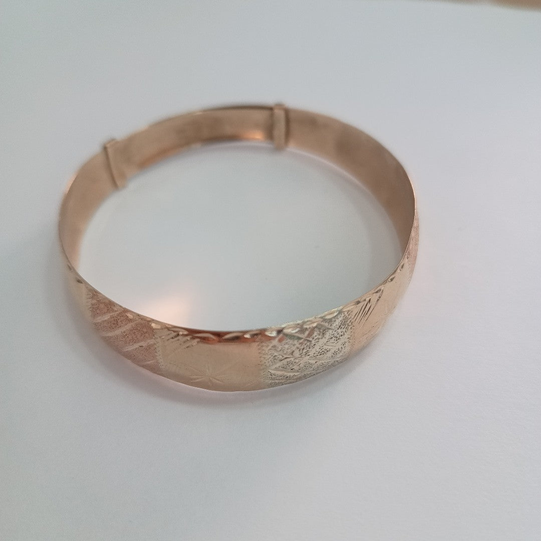 PULSERA RIGIDA ORO 10 K 10.4 GRMS (SEMINUEVO)