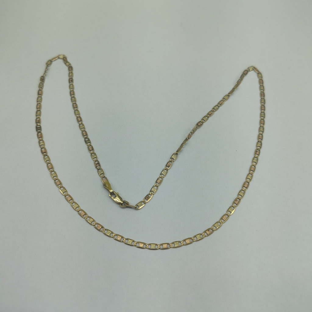 CADENA ORO, ORO COMBINADO 14 K 3.7 GRMS (SEMINUEVO)