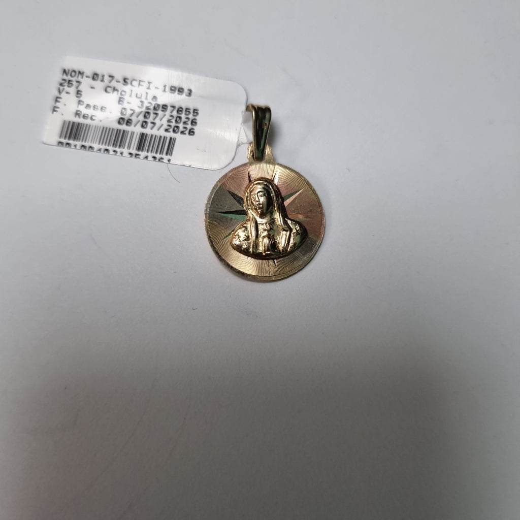 MEDALLA RELIGIOSA ORO, ORO COMBINADO 10 K 1.8 GRMS (SEMINUEVO)