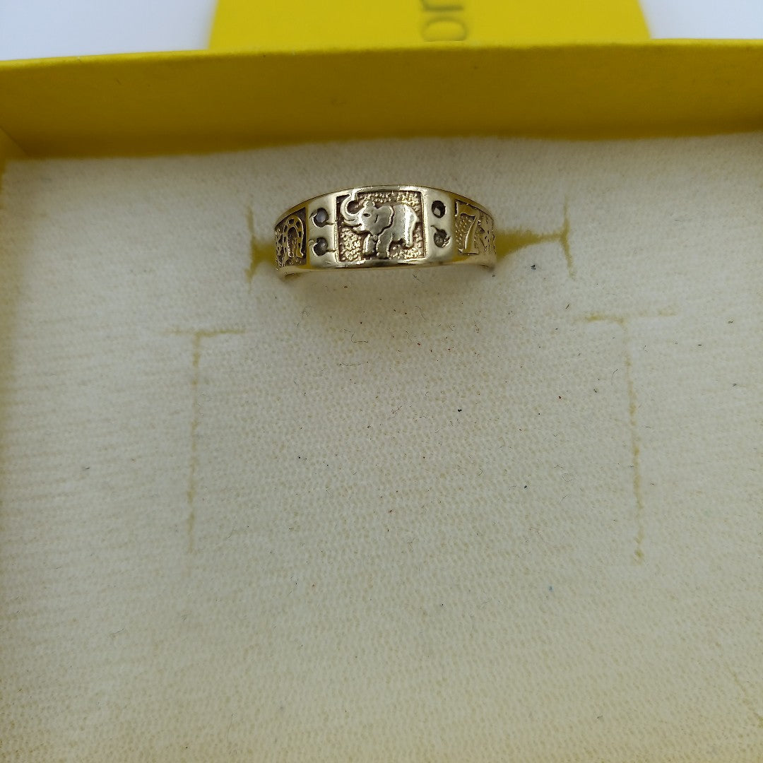 ARGOLLA DE LA SUERTE ORO 8 K 2.5 GRMS (SEMINUEVO)