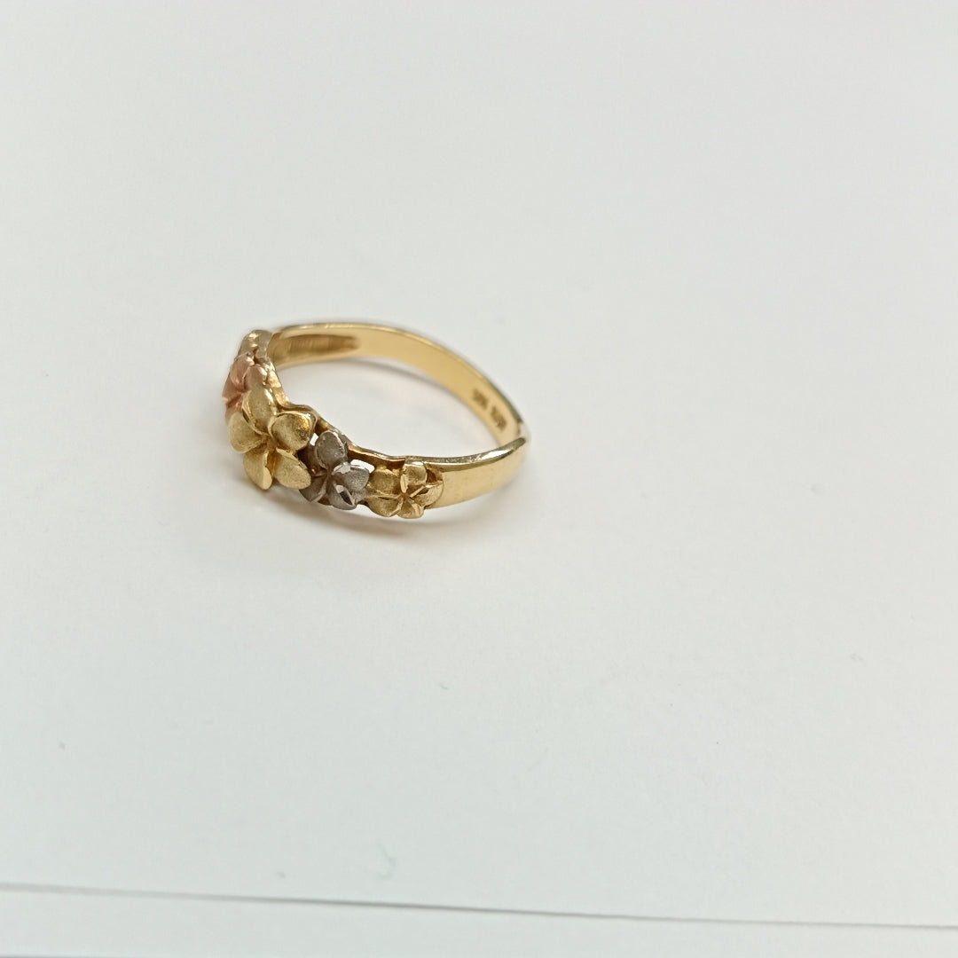 ANILLITO ORO COMBINADO 14 K 2,30 GRMS (SEMINUEVO)