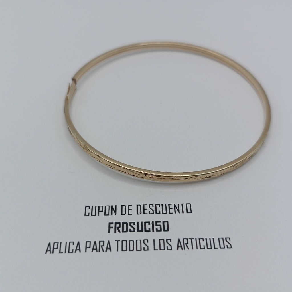 PULSERA RIGIDA ORO 10 K 4 GRMS (SEMINUEVO)