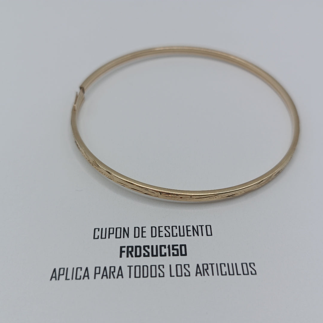 PULSERA RIGIDA ORO 10 K 4 GRMS (SEMINUEVO)