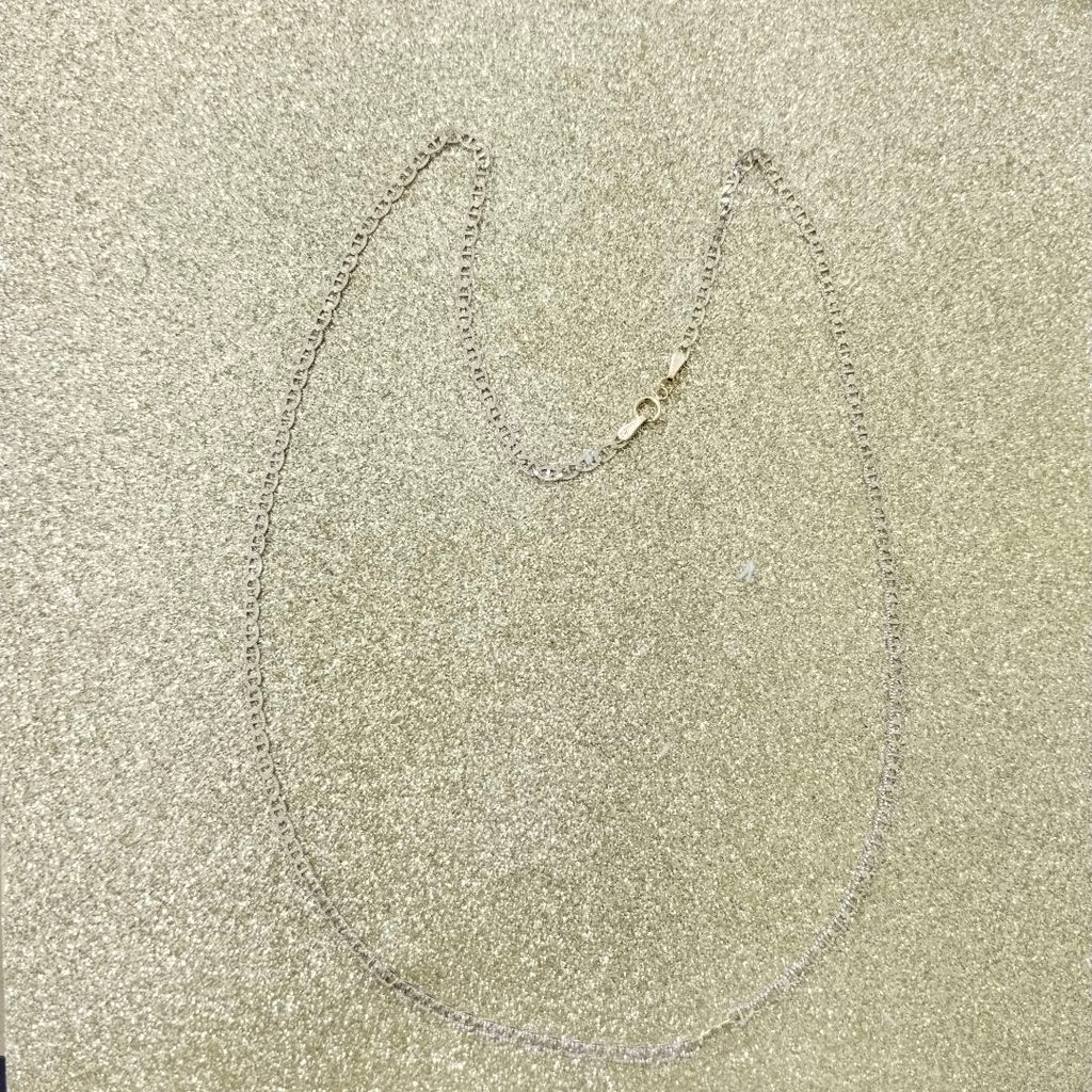 CADENAS TEJIDO GUCHI DIAMANTADO ORO 10K 55 CM 3.9 GR (NUEVO)
