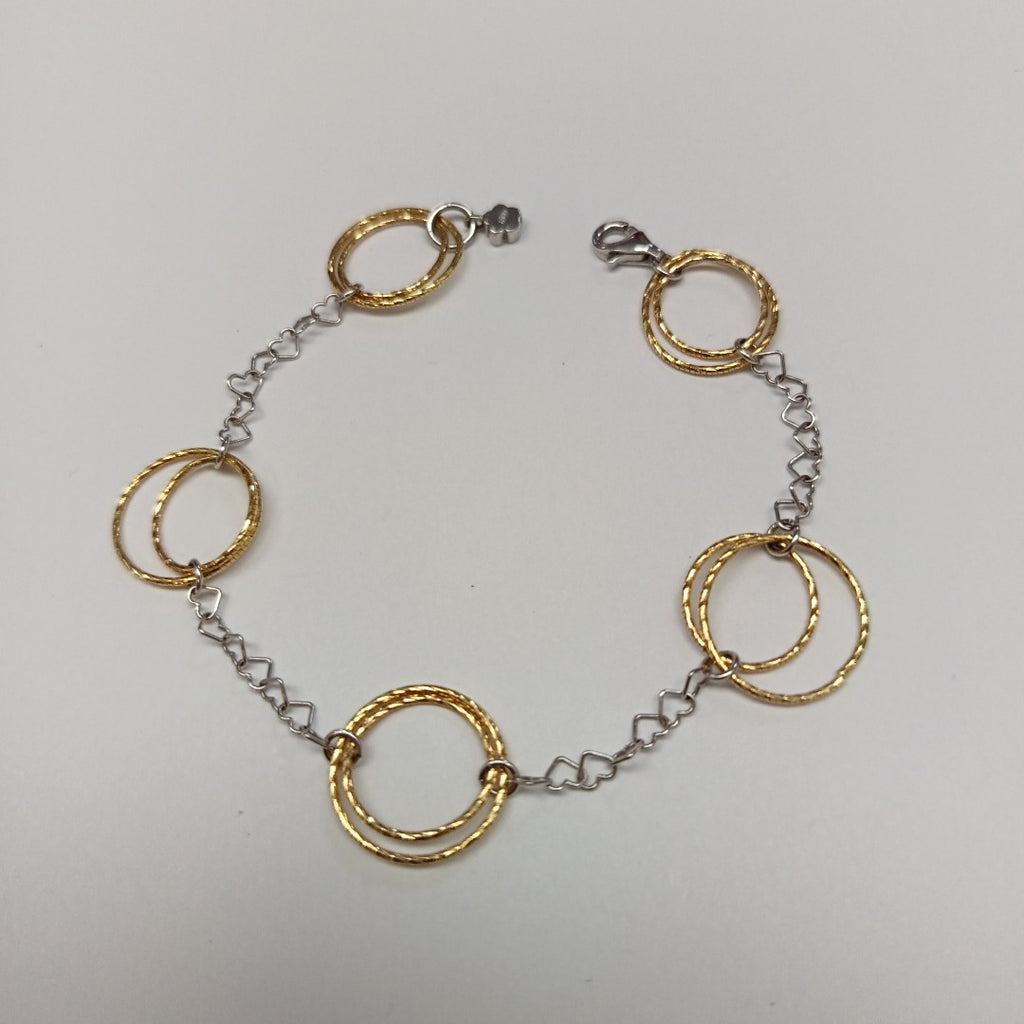 PULSERA ORO COMBINADO 14 K 4,70 GRMS (SEMINUEVO)