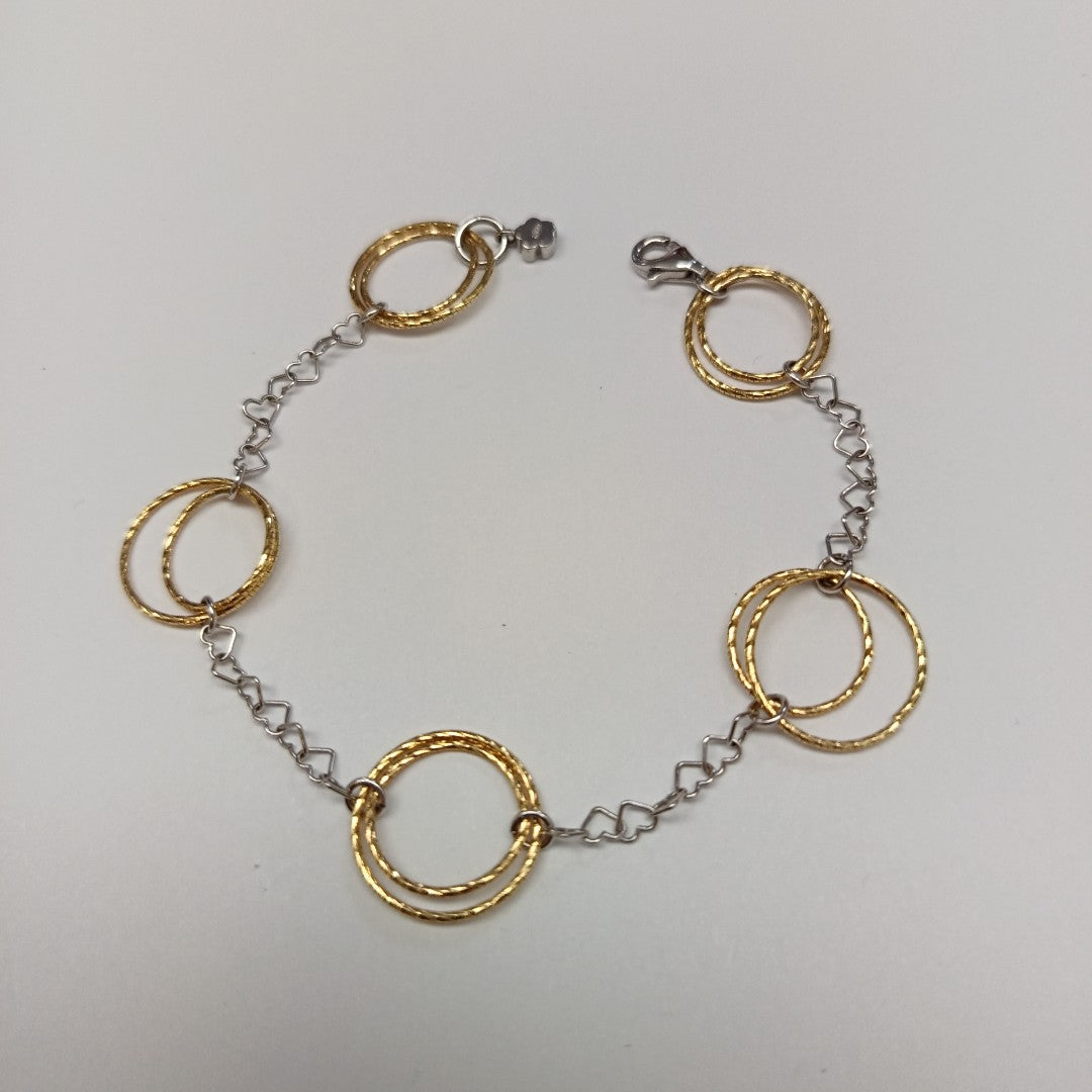 PULSERA ORO COMBINADO 14 K 4,70 GRMS (SEMINUEVO)