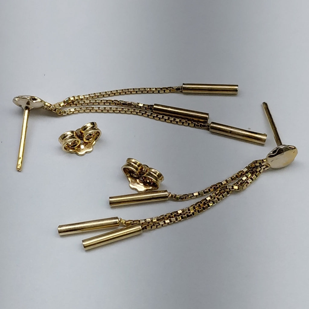 BROQUELES PAR ORO 14 K 2.5 GRMS (SEMINUEVO)