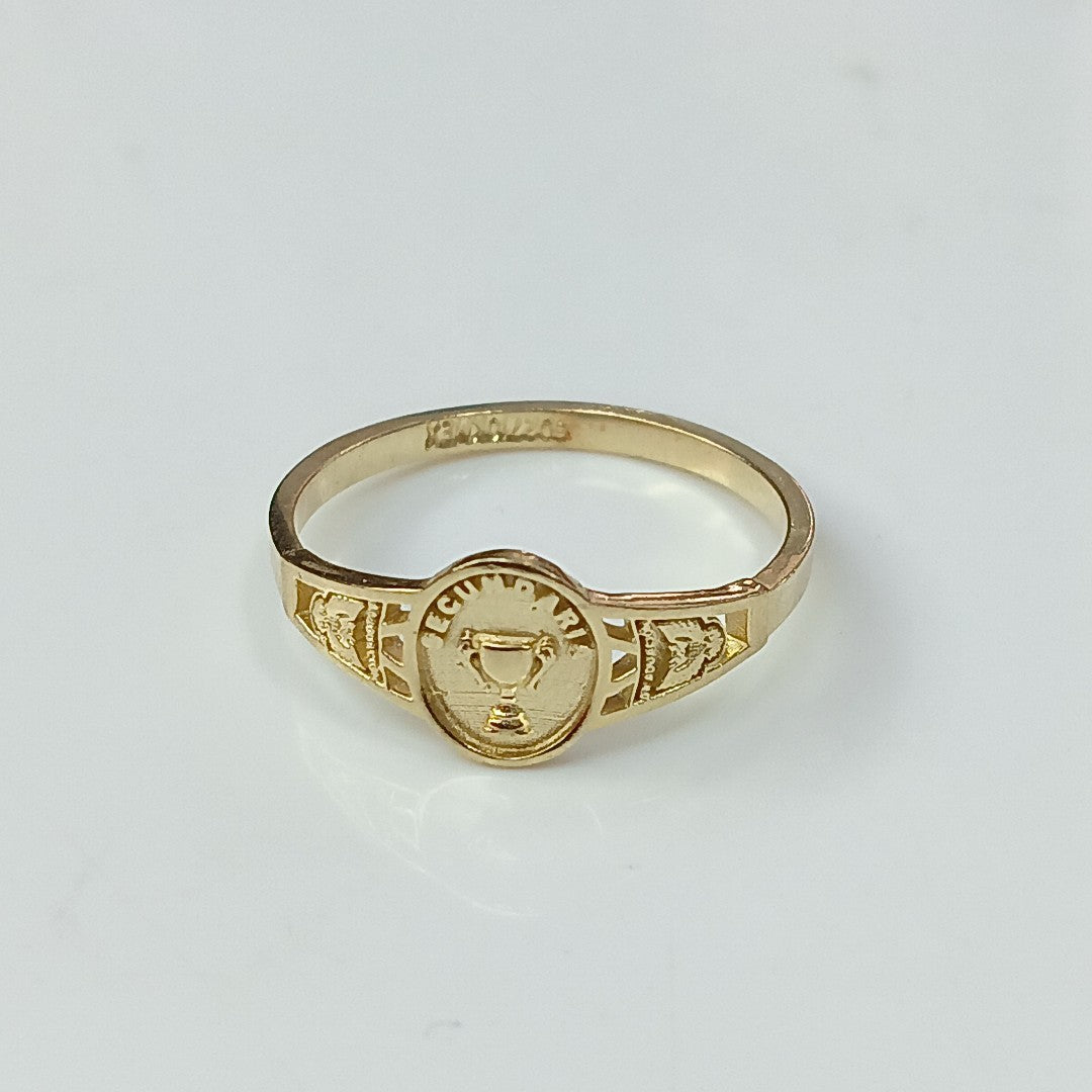 ANILLO DE GRADUACIÓN ORO 10 K 1.2 GRMS (SEMINUEVO)