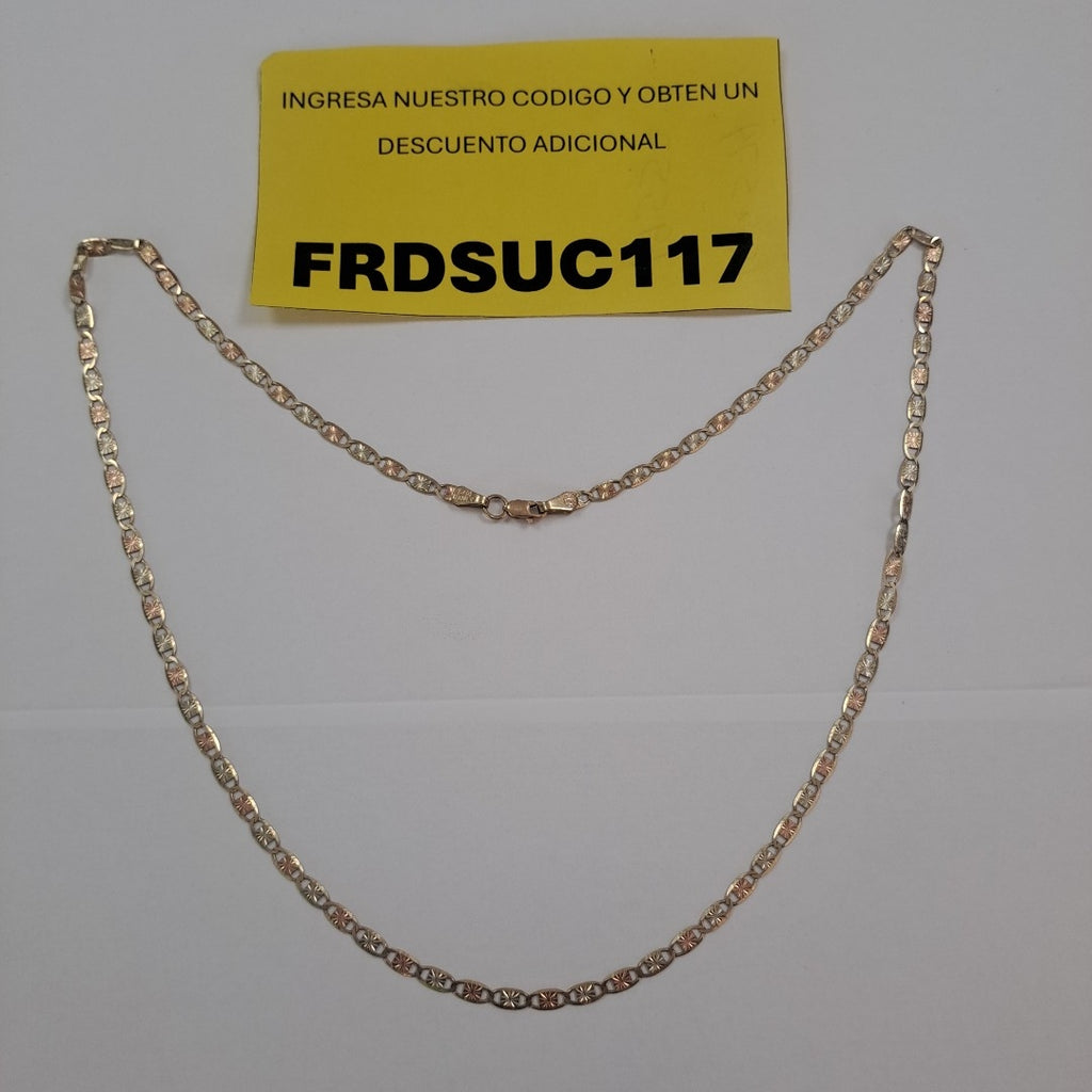 CADENA ORO COMBINADO 10 K 6,40 GRMS (SEMINUEVO)