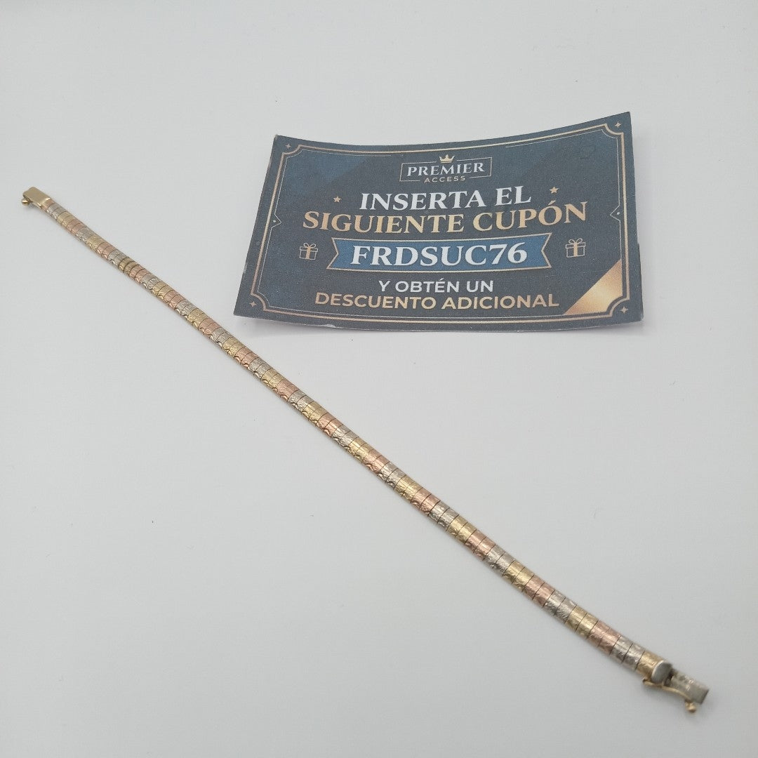 PULSERA ORO, ORO COMBINADO 14 K 10 GRMS (SEMINUEVO)