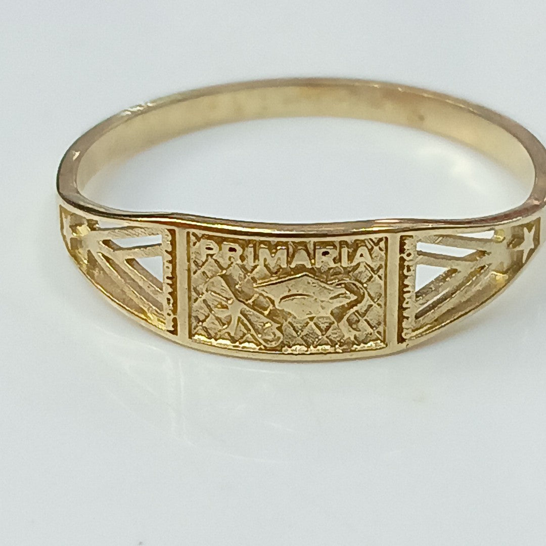ANILLO DE GRADUACIÓN ORO 10 K 1.3 GRMS (SEMINUEVO)