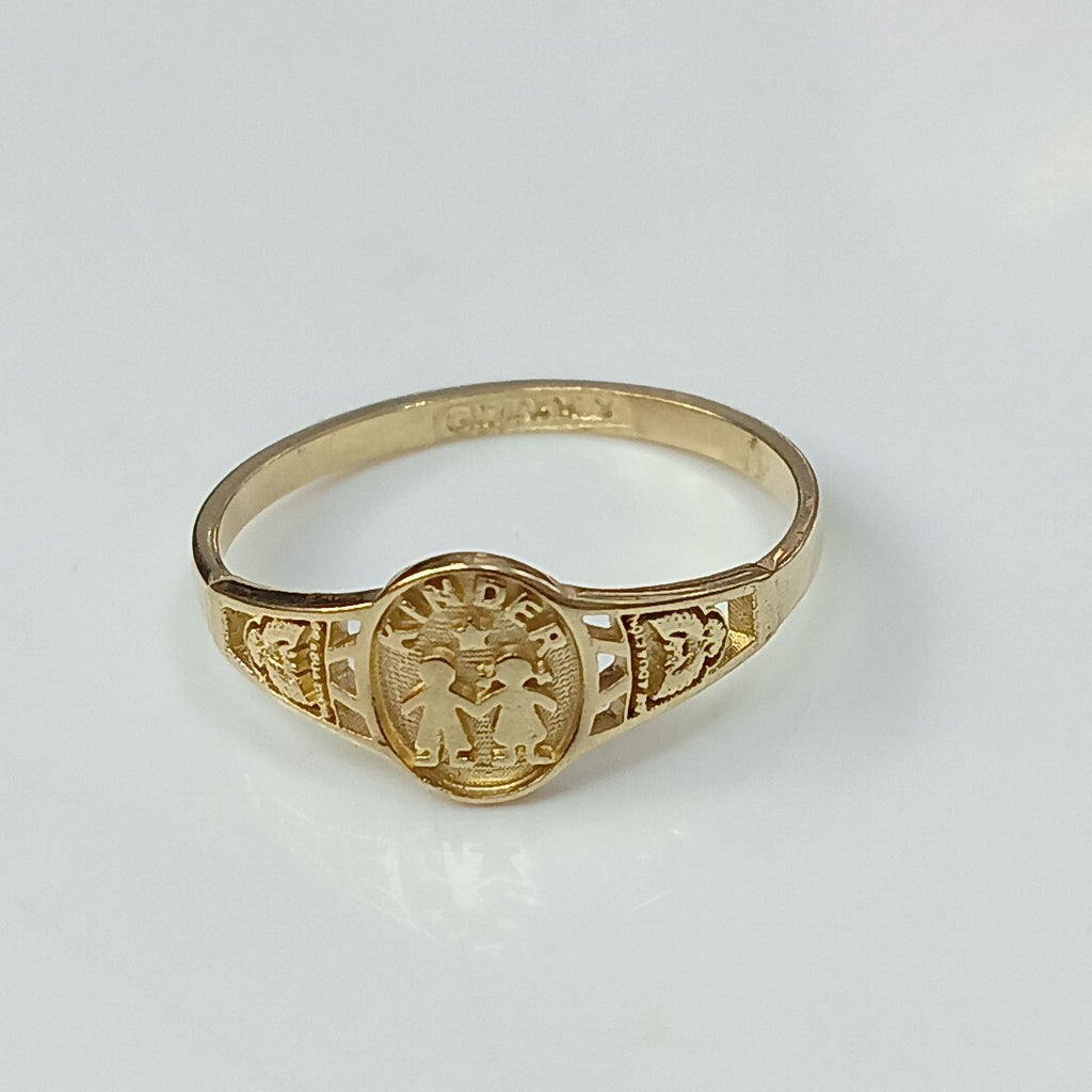 ANILLO DE GRADUACIÓN ORO 10 K 1.1 GRMS (SEMINUEVO)