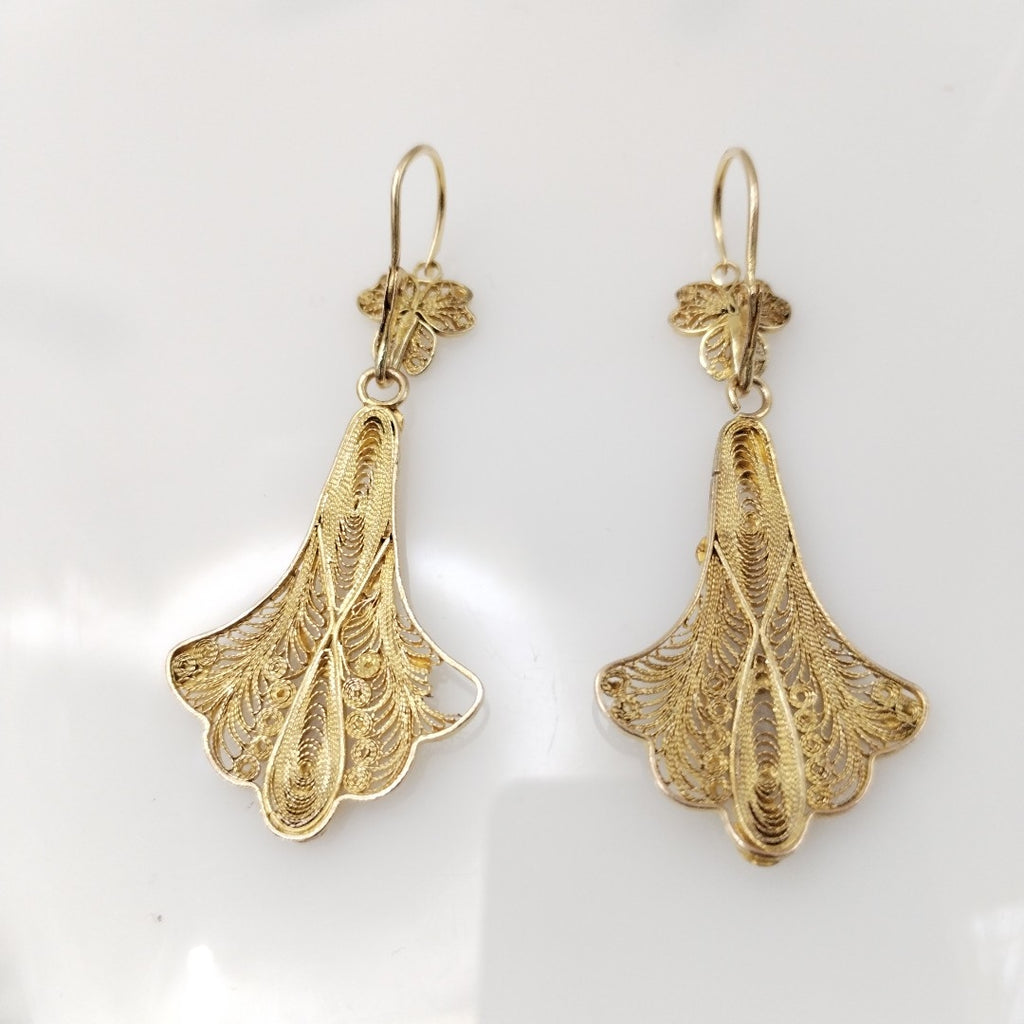 ARETES PAR ORO 8 K 9 GRMS (SEMINUEVO)