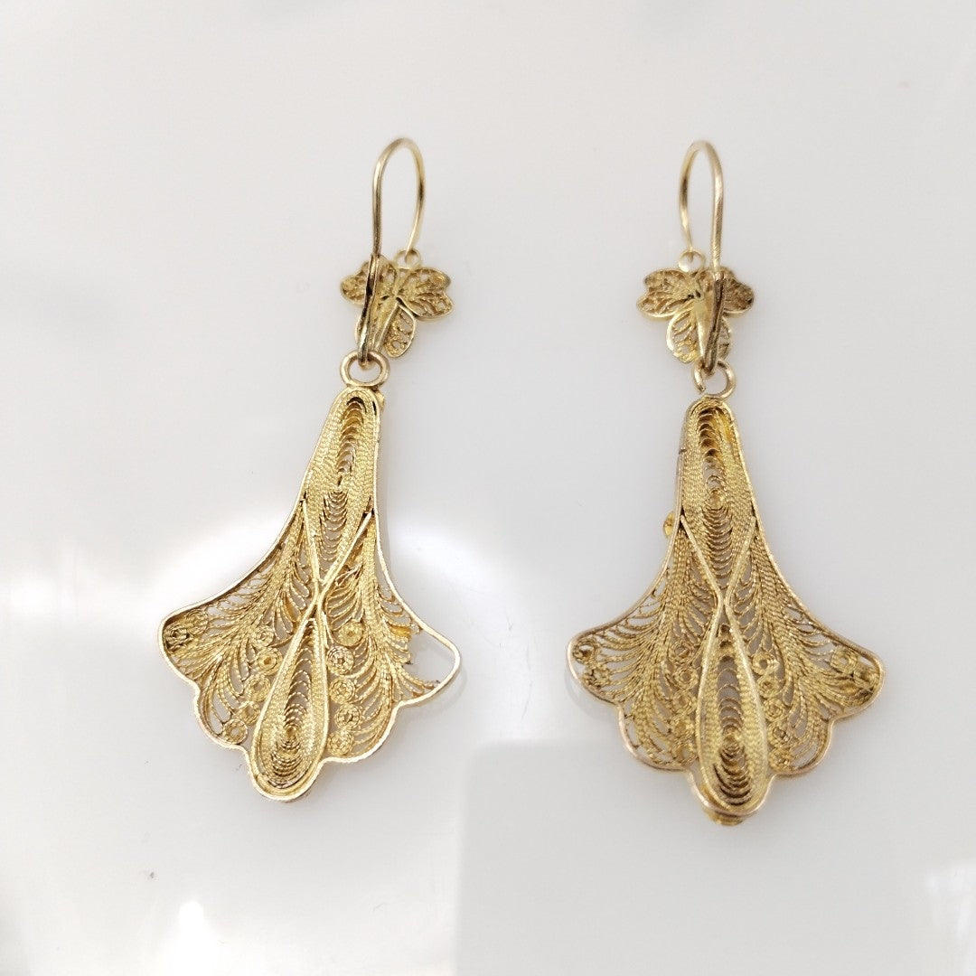 ARETES PAR ORO 8 K 9 GRMS (SEMINUEVO)