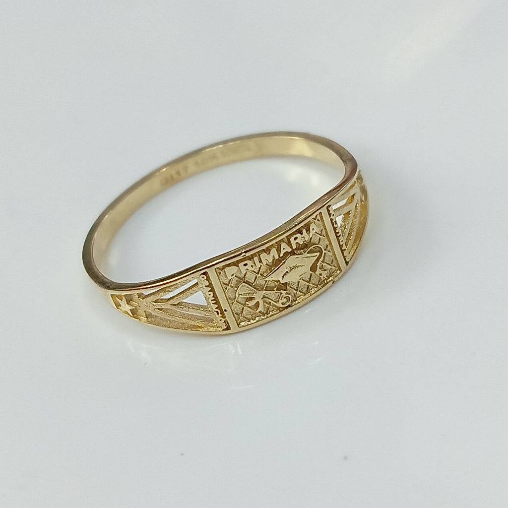 ANILLO DE GRADUACIÓN ORO 10 K 1.2 GRMS (SEMINUEVO)