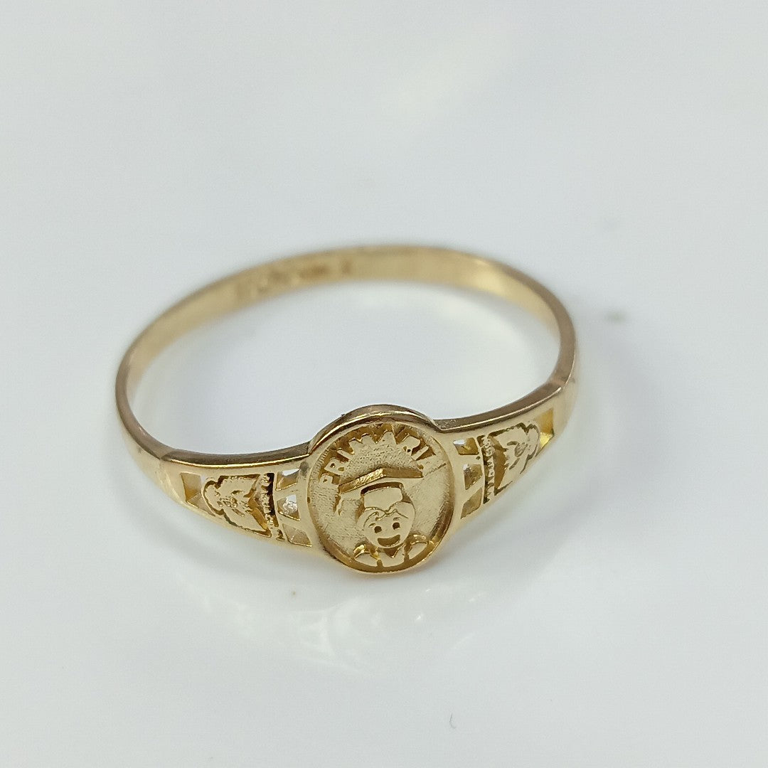 ANILLO DE GRADUACIÓN ORO 10 K 1.1 GRMS (SEMINUEVO)
