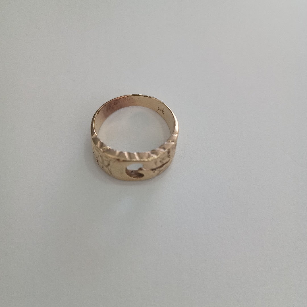 ANILLO ORO 14 K 6.4 GRMS (SEMINUEVO)