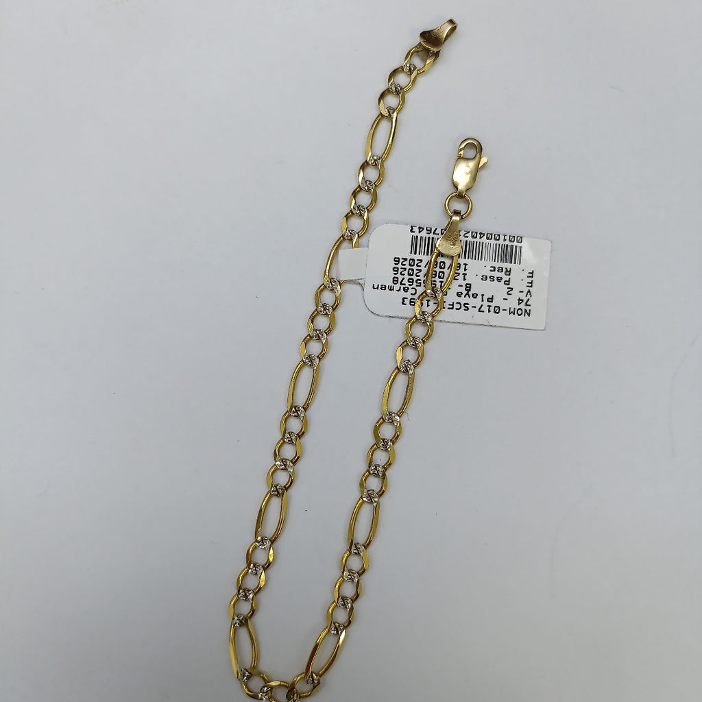 PULSERA ORO, RODIADO 10 K 4.9 GRMS (SEMINUEVO)