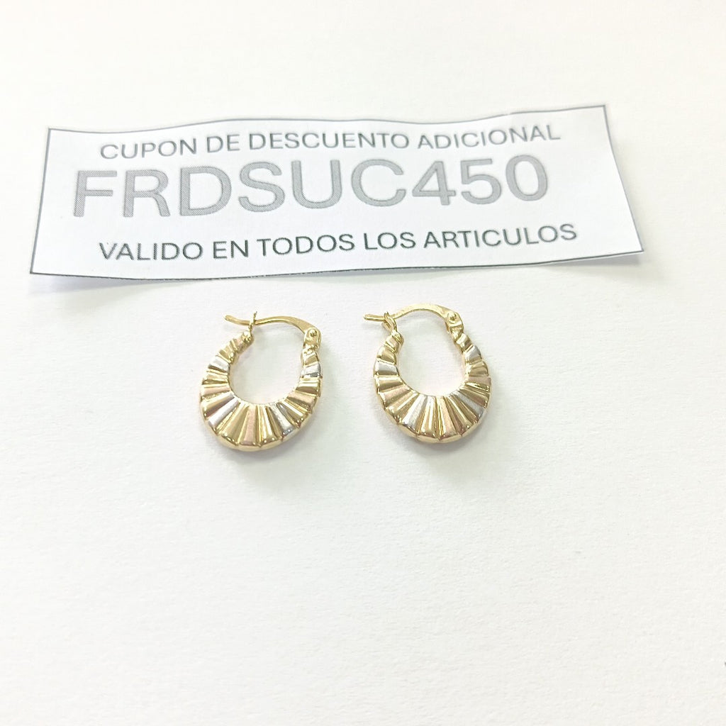 ARRACADAS ORO 14K 1.5 (NUEVO)