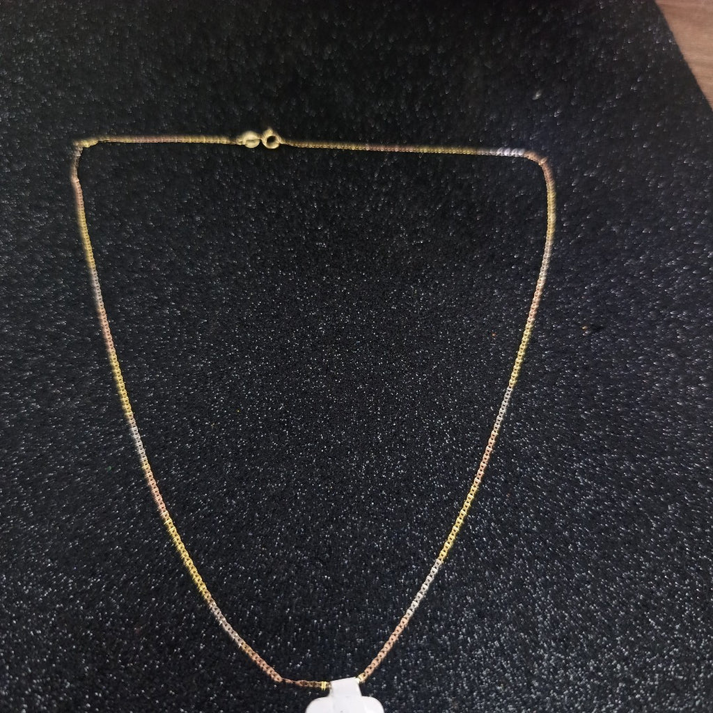 CADENA ORO COMBINADO 14 K 1.1 GRMS (SEMINUEVO)