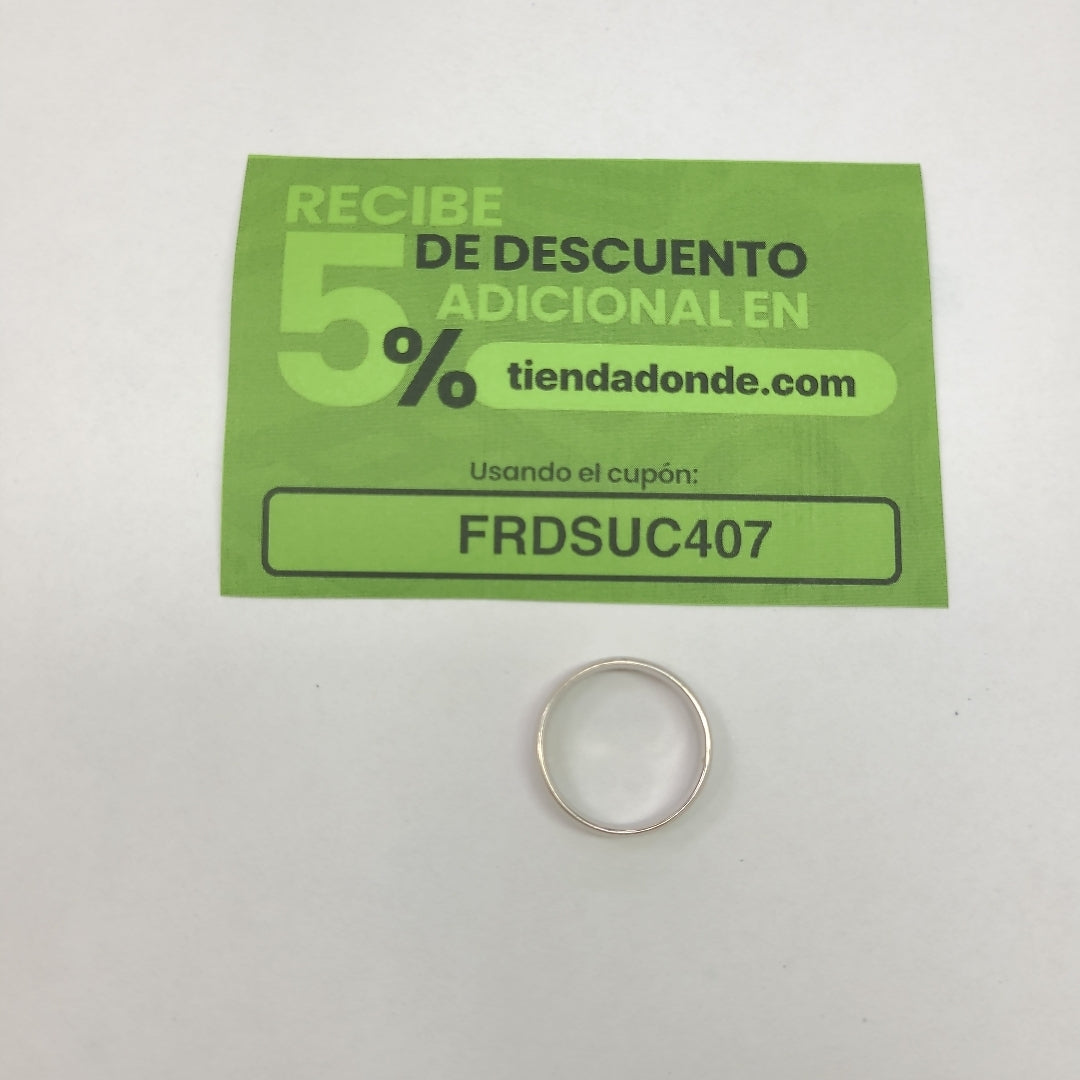 ARGOLLA ORO,ORO BLANCO 10 K 4,90 GRMS (SEMINUEVO)
