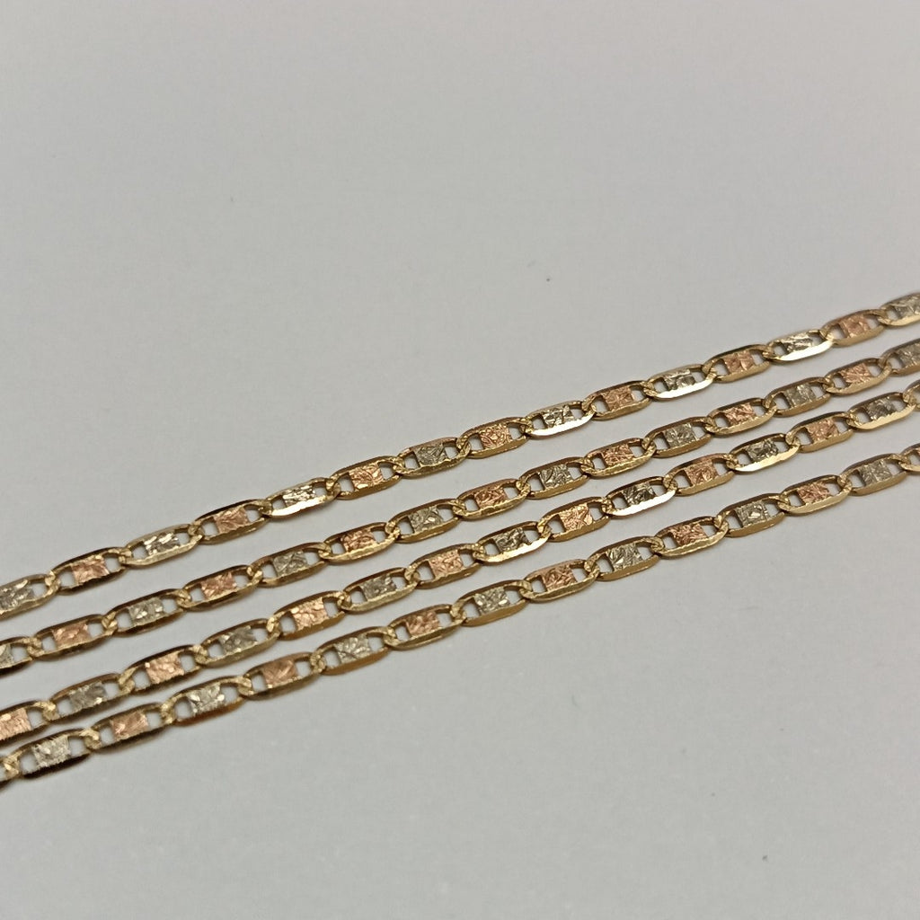 CADENA ORO COMBINADO 14 K 2,70 GRMS (SEMINUEVO)