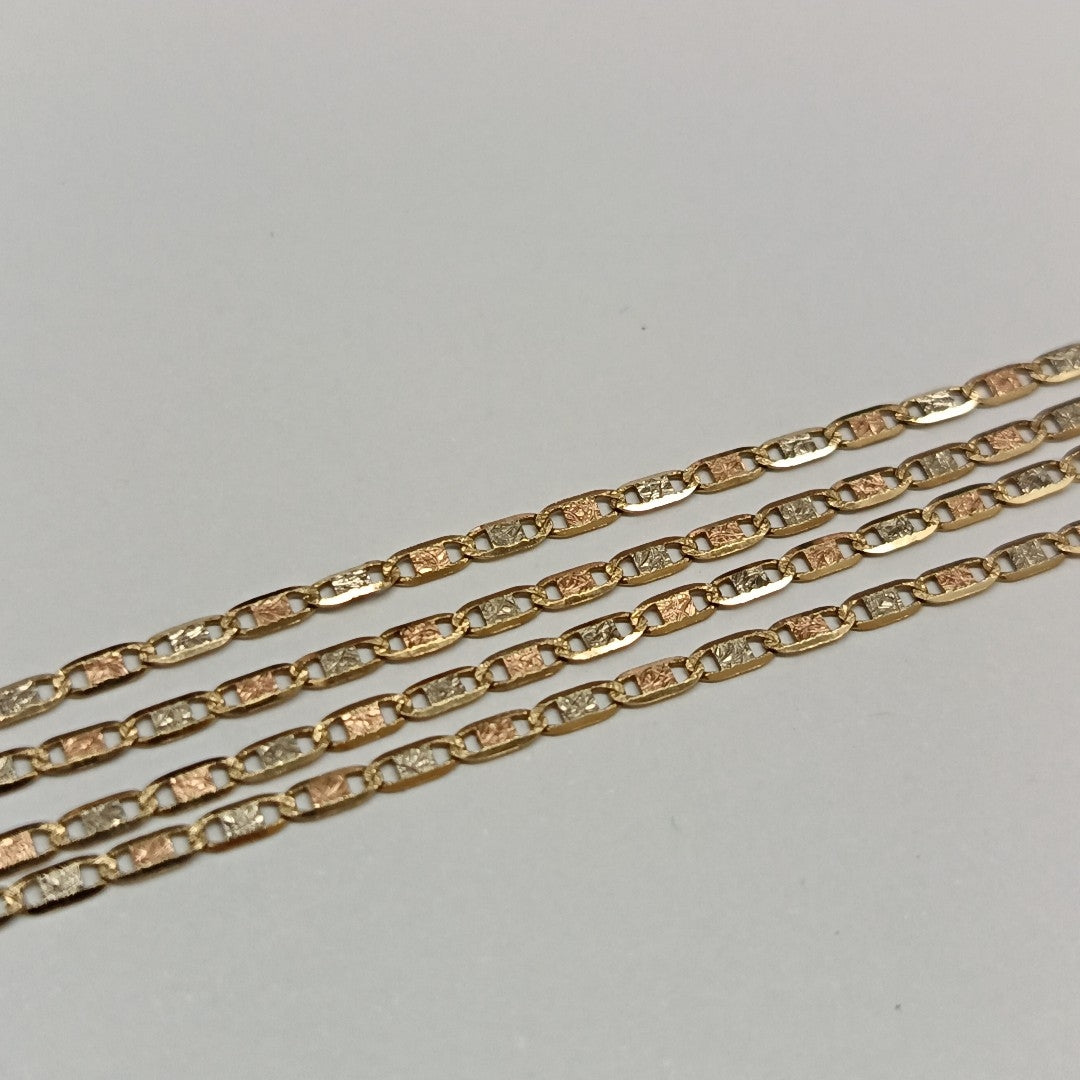 CADENA ORO COMBINADO 14 K 2,70 GRMS (SEMINUEVO)