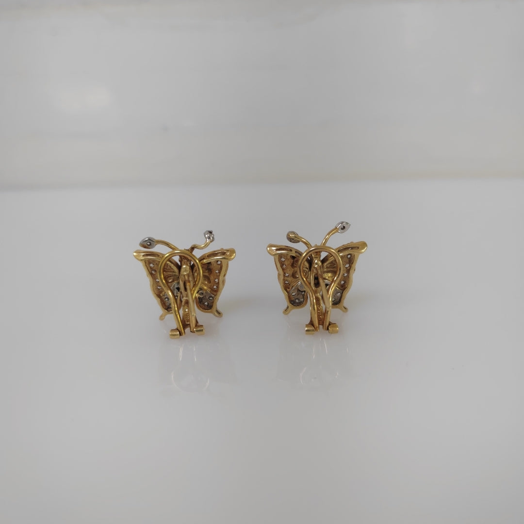 ARETES PAR ORO 14 K 9.2 GRMS (SEMINUEVO)