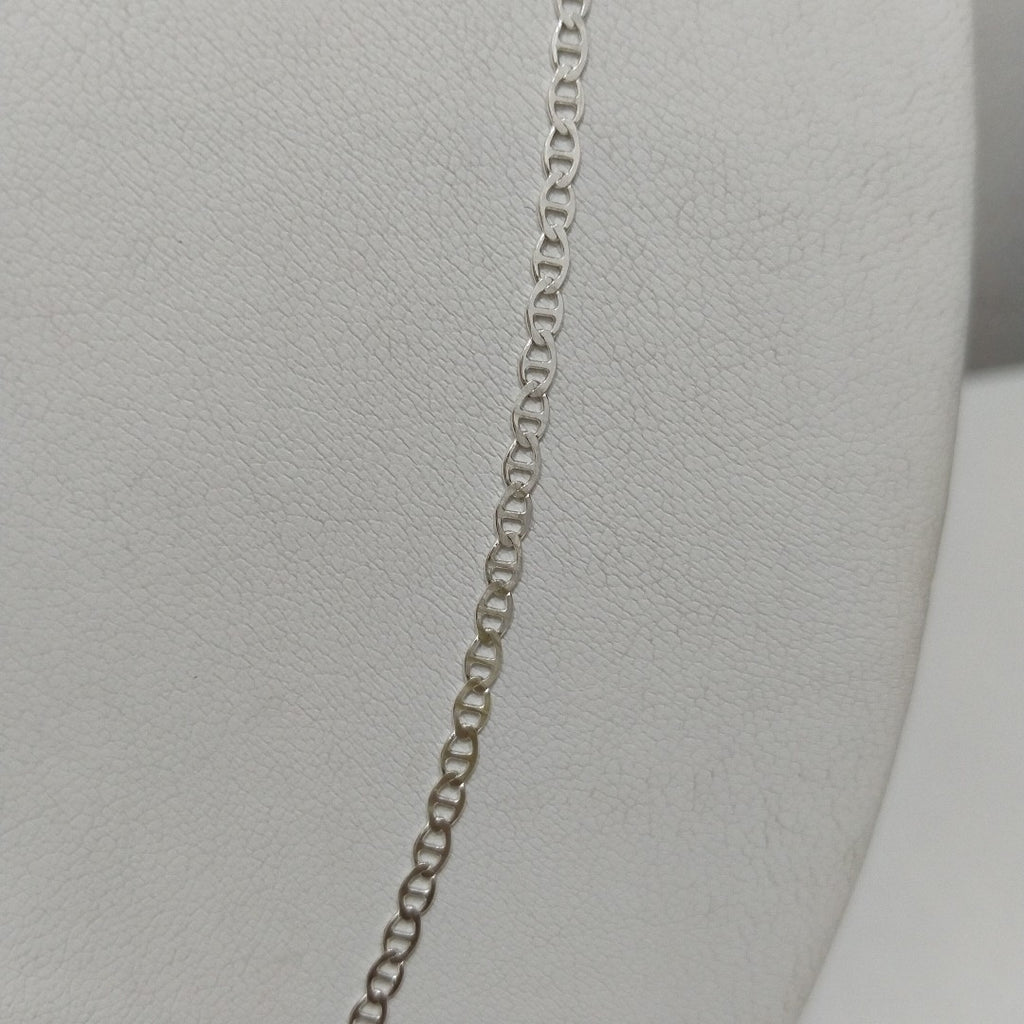 CADENA TEJIDO GUCHI PLATA .925 55 CM 3.4 GR (NUEVO)