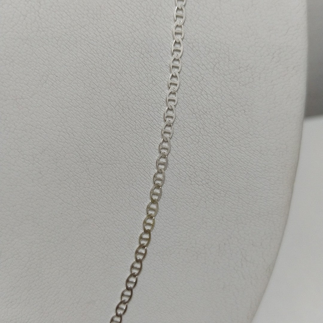 CADENA TEJIDO GUCHI PLATA .925 55 CM 3.4 GR (NUEVO)