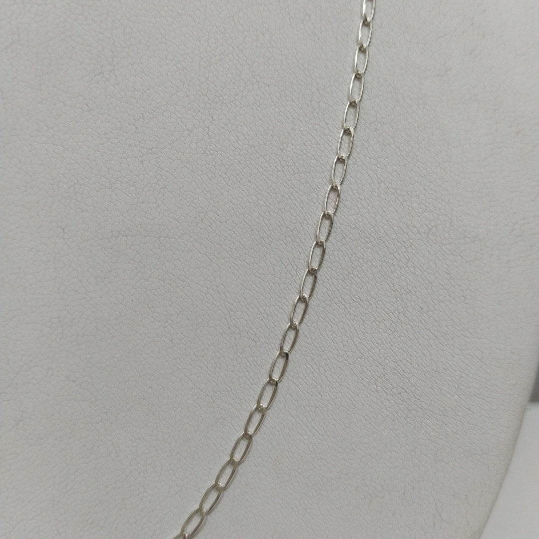 CADENA TEJIDO ESLABONES PLATA .925 50 CM 2.6 GR (NUEVO)
