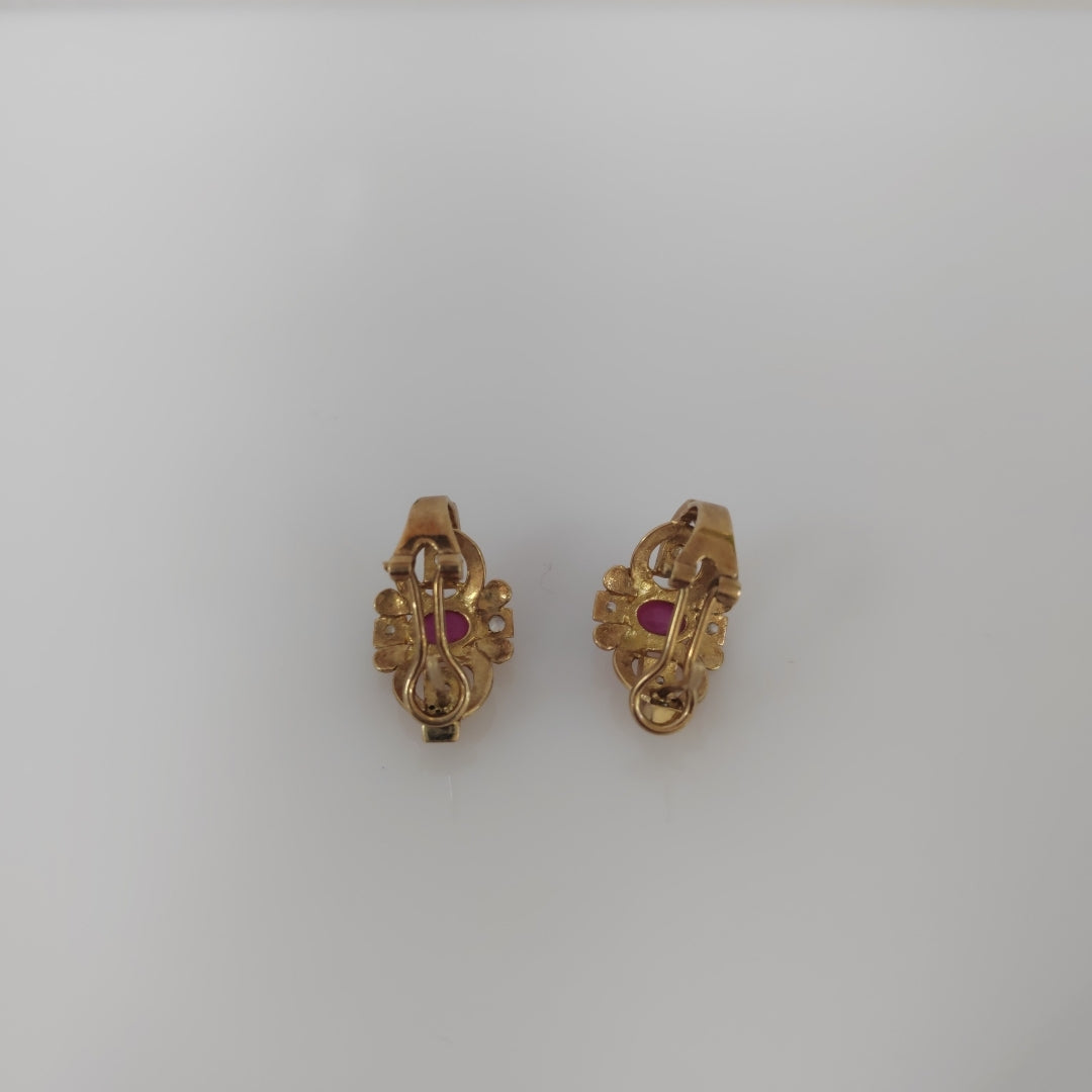 ARETES PAR ORO 14 K 5.4 GRMS (SEMINUEVO)