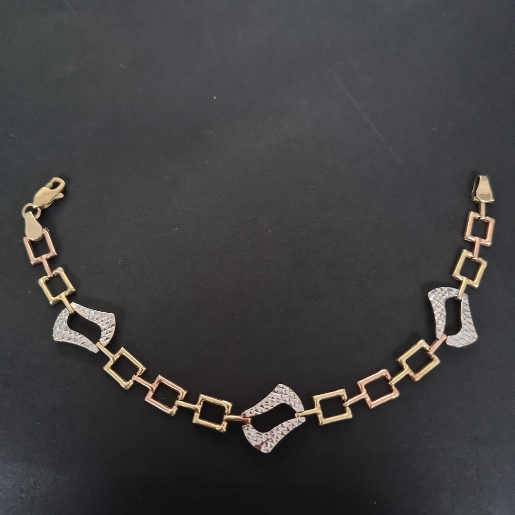 PULSERA ORO COMBINADO 10 K 5,00 GRMS (SEMINUEVO)