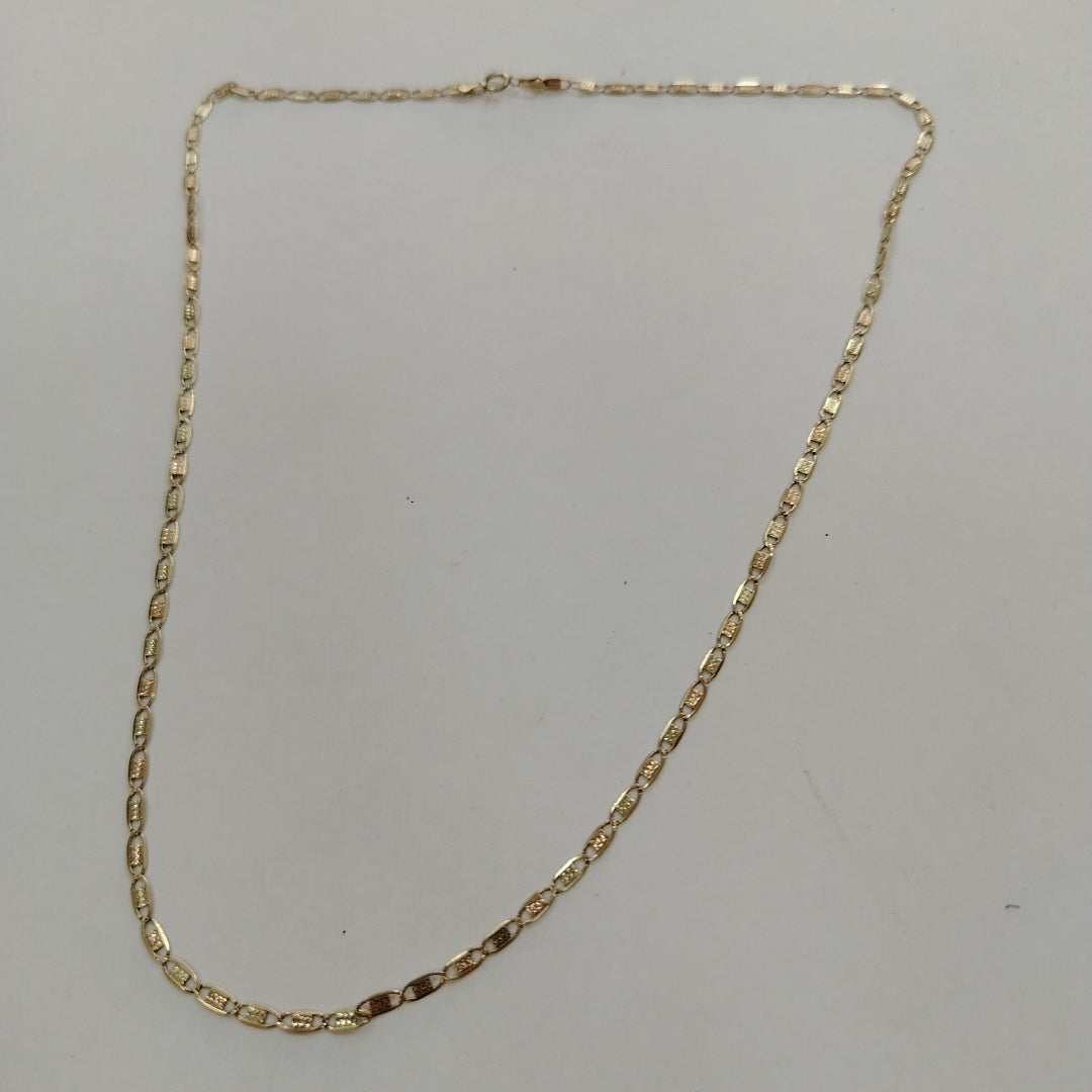 CADENA ORO, ORO COMBINADO 10 K 3.7 GRMS (SEMINUEVO)