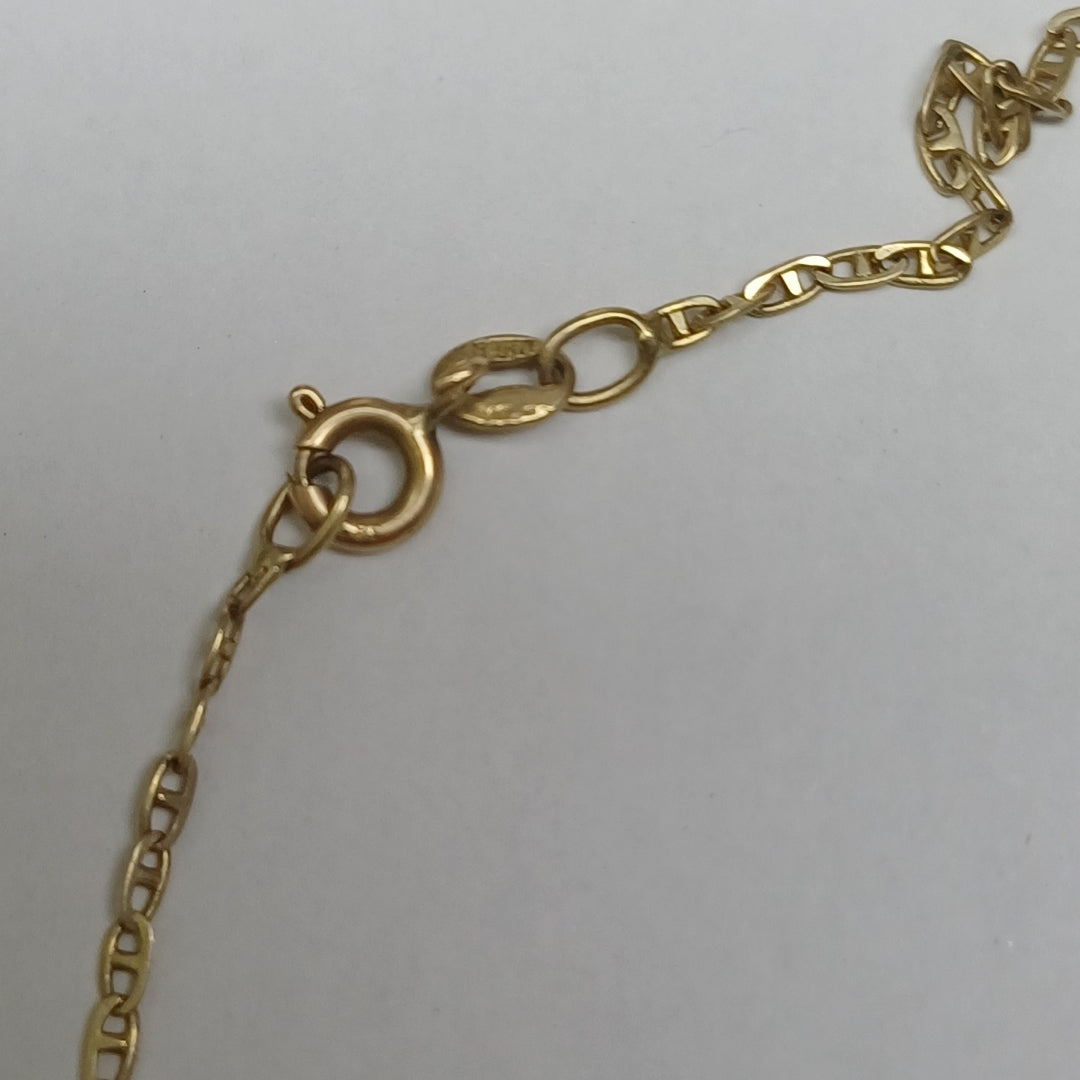 CADENA, DIJE ORO 14 K 3 GRMS (SEMINUEVO)