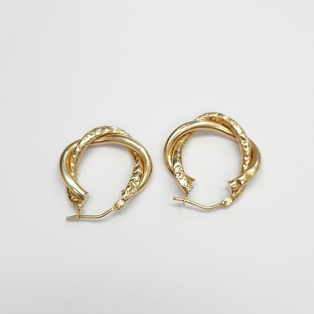 ARRACADAS PAR ORO 14 K 1,50 GRMS (SEMINUEVO)