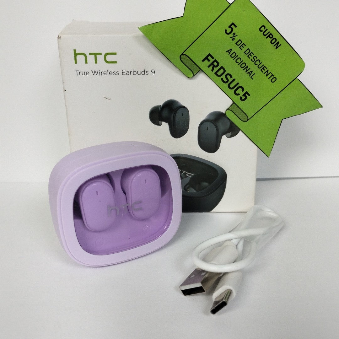 AUDIFONOS HTC EARBUDS 9 INALAMBRICO IN EAR (SEMINUEVO)