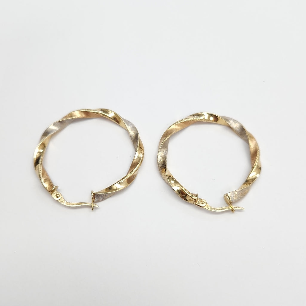 ARRACADAS PAR ORO COMBINADO 14 K 2,50 GRMS (SEMINUEVO)