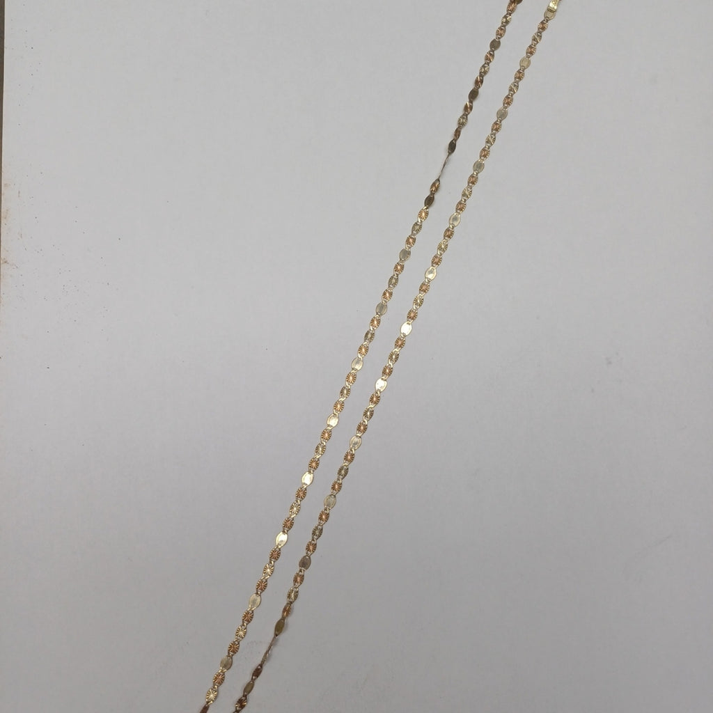 CADENA ORO, ORO COMBINADO 10 K 2.2 GRMS (SEMINUEVO)