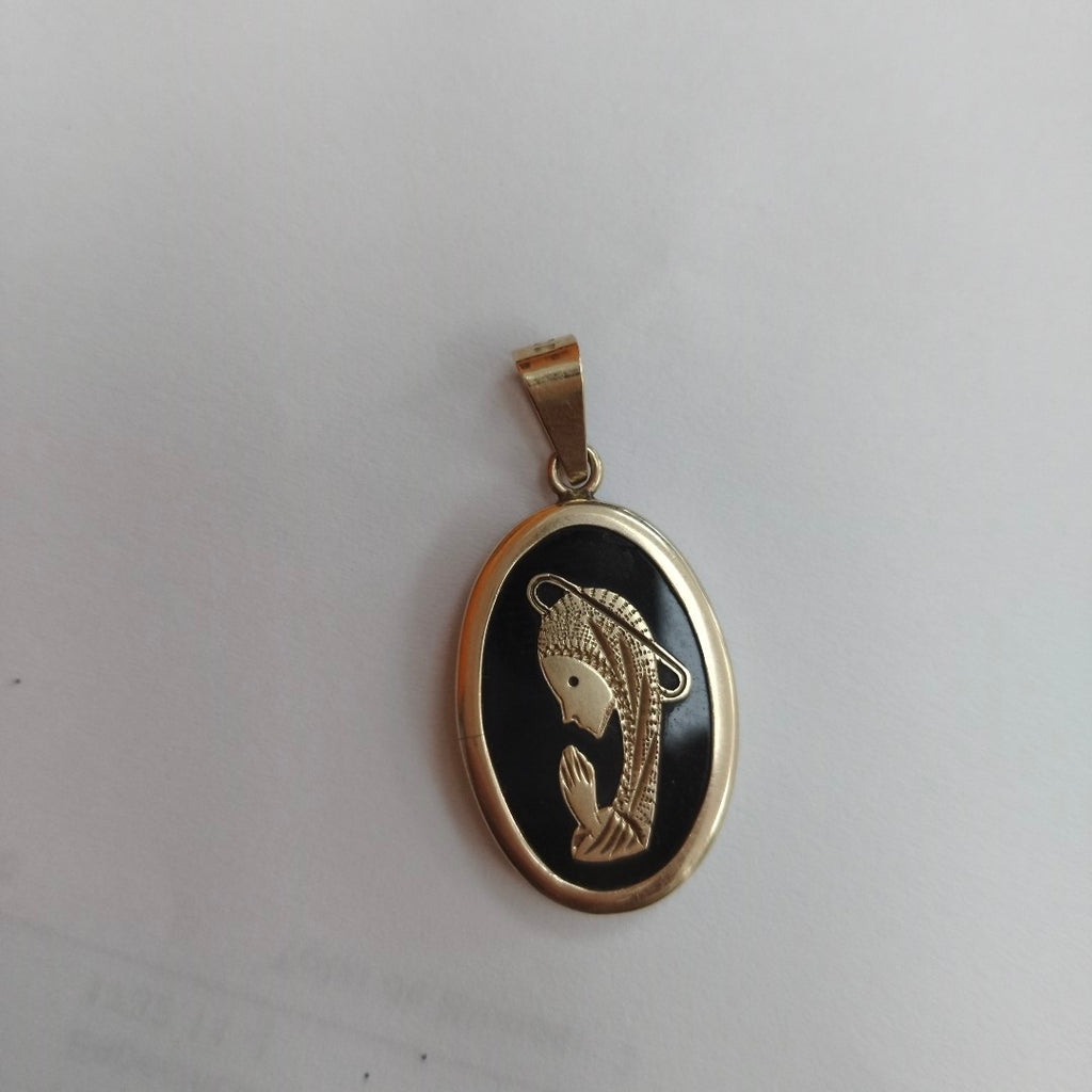 DIJE, MEDALLA RELIGIOSA ORO 10 K 3.5 GRMS (SEMINUEVO)