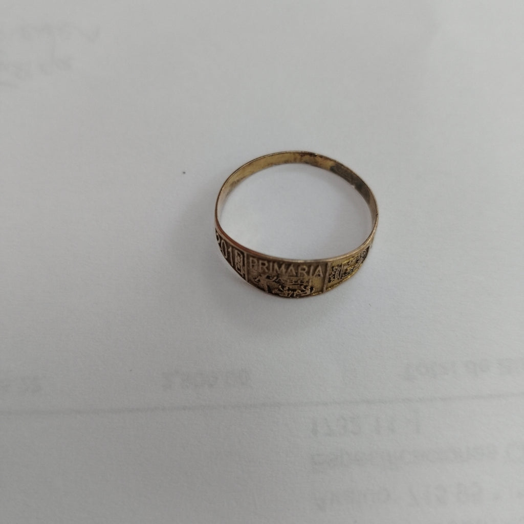 ANILLO DE GRADUACIÓN ORO 8 K 1.2 GRMS (SEMINUEVO)