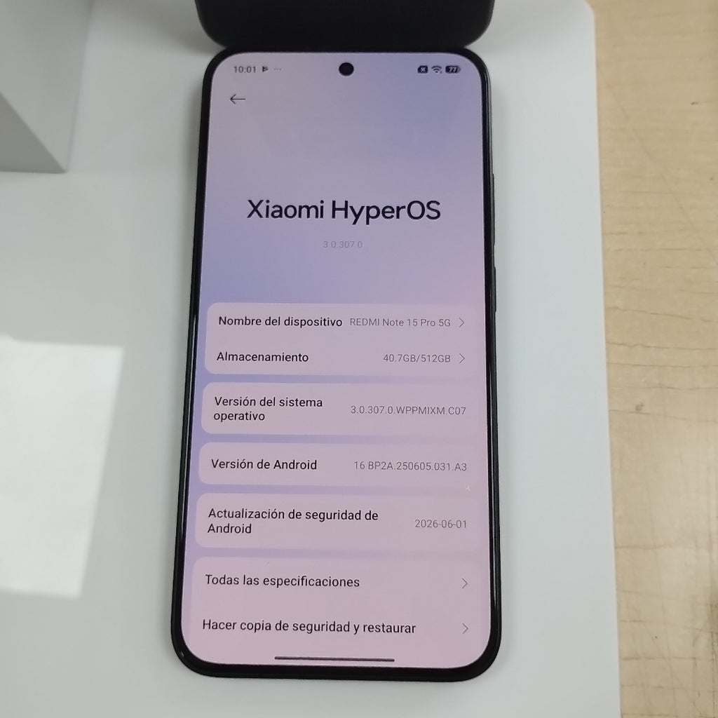 CELULAR XIAOMI REDMI NOTE 15 PRO 5G 25080RABDG (2026) 512 GB 8 GB RAM (SEMINUEVO)