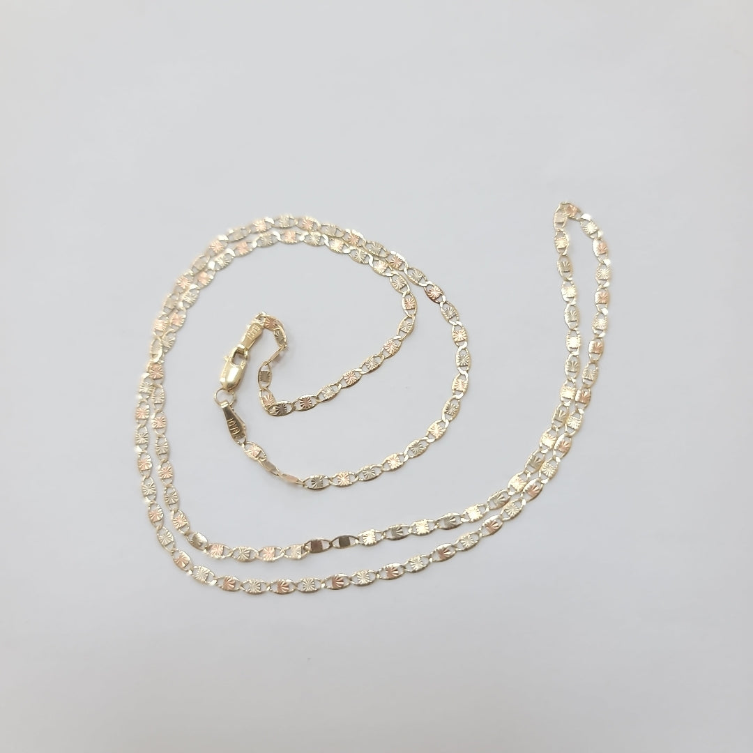 CADENA ORO, ORO COMBINADO 10 K 2.7 GRMS (SEMINUEVO)
