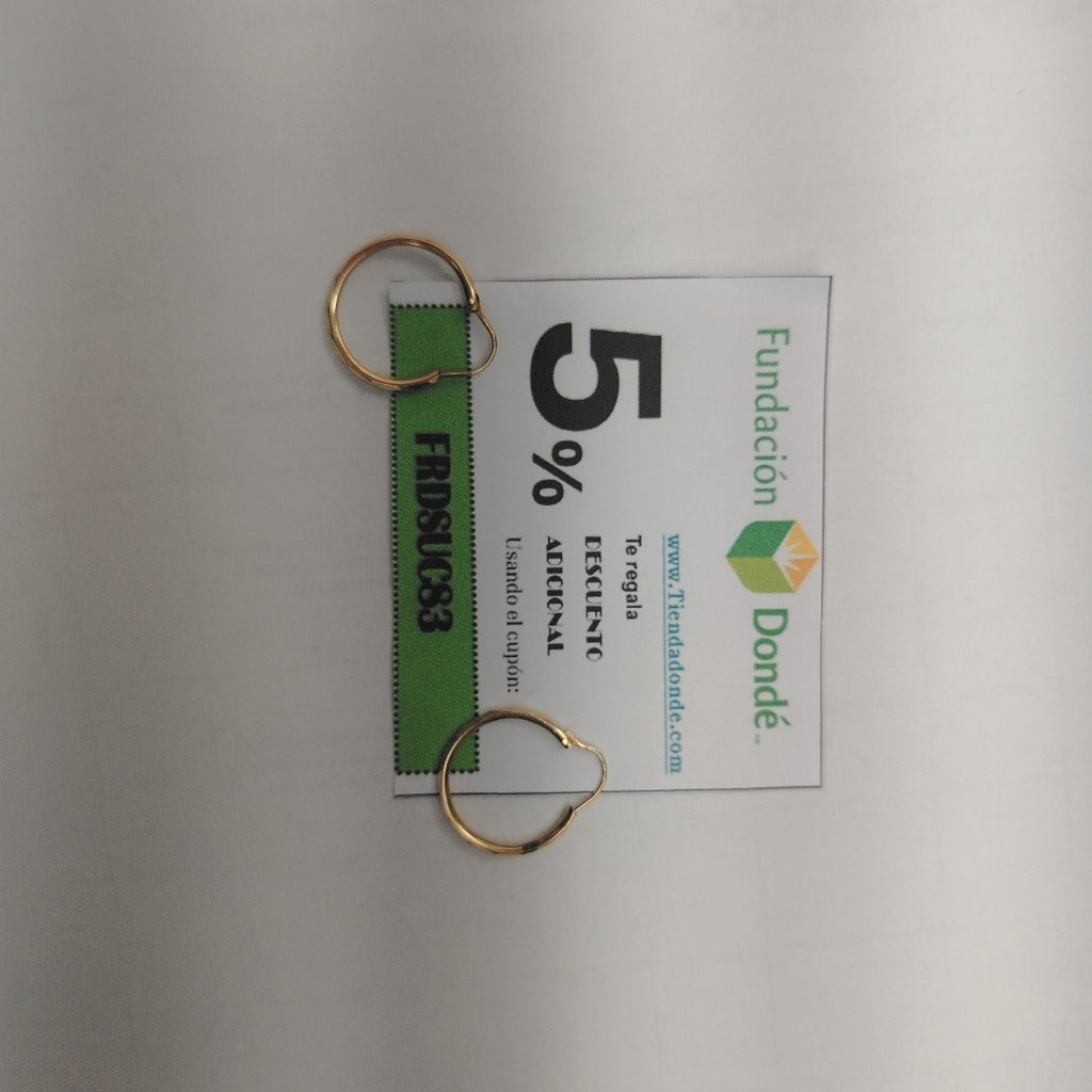 ARRACADAS PAR ORO 14 K 1.4 GRMS (SEMINUEVO)