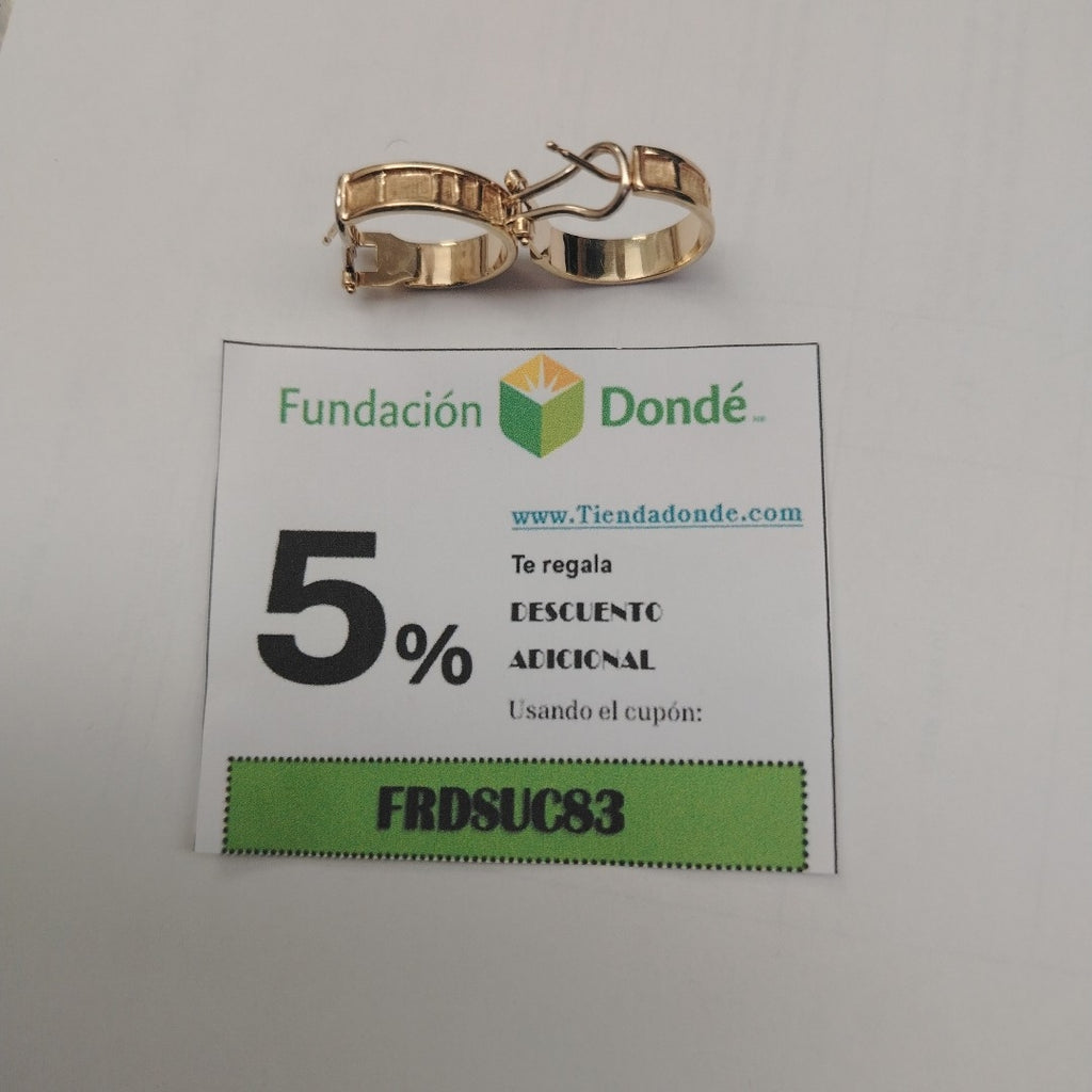 ARRACADAS PAR ORO 10 K 6,40 GRMS (SEMINUEVO)