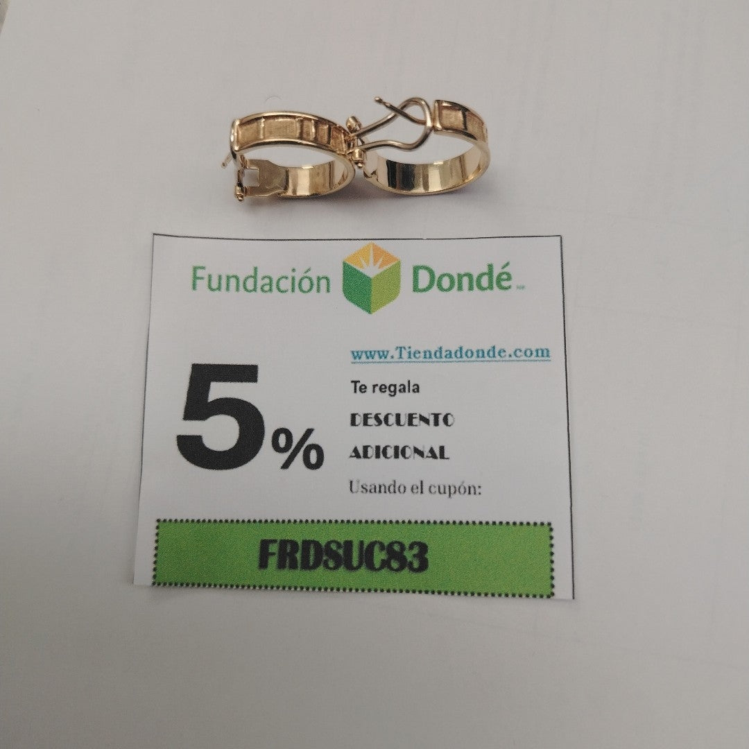 ARRACADAS PAR ORO 10 K 6,40 GRMS (SEMINUEVO)