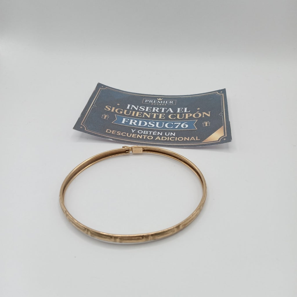 PULSERA RIGIDA ORO 14 K 4.2 GRMS (SEMINUEVO)