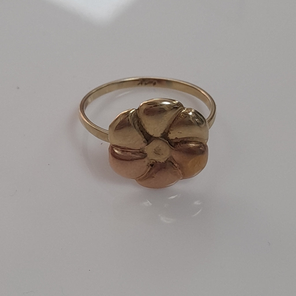 ANILLITO ORO COMBINADO 14 K 1,30 GRMS (SEMINUEVO)